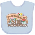 thumbnail image 3 of Inktastic Nevertheless, She Persisted Boys or Girls Baby Bib, 3 of 4