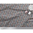 thumbnail image 2 of Soimoi Polyester Crepe Fabric Leaves Small Print Sewing Fabric Yard 42 Inch Wide, 2 of 3