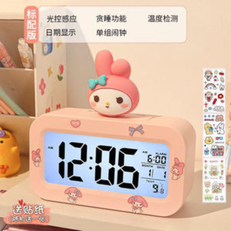 Alarm Clock Cute Cartoon Melody Desktop Clocks Noctilucent Alarm Clocks Gift