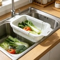thumbnail image 4 of LEHOZIHEQ Collapsible Colander for Kitchen, Over the Sink Strainer Basket for Kitchen, Fruit Pasta Food Strainer Expandable Plastic Colander BPA Free, 4 of 6