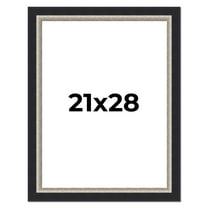 21x28 Frame Black Real Wood Picture Frame Width 2.25 Inches | Interior Frame Depth 0.5 Inches |
