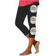 thumbnail image 1 of Pantalones de Ajuste Seco de la Moda de las Mujeres Imprimidas Leggings, Deporte de Yoga Elástico de Poliéster Elástico Respirable, 1 of 4