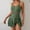01 Army Green, variant on Feimerou Women Swim Dress Mesh Modest One Piece Swimdress Swimsuit Tummy Control V Neck High Waisted Drawstring Bathing Suit With Skirt