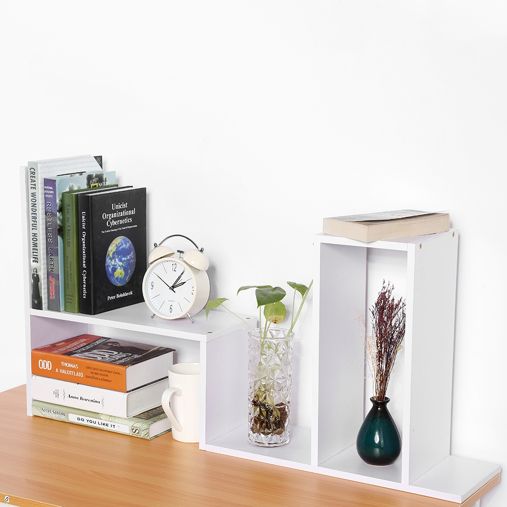 Greensen Desktop Bookcase,DIY Table Desktop Storage Rack Display Shelf Organizer Counter Top