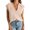 Khaki, variant on Womens Tank Top Striped V Neck Cap Sleeve Knit Sleeveless Top Comfortable Womens Camisole Green L
