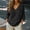 Black, variant on Women Cotton Linen Tops Cute Basic Tops For Women Cotton Linen Shirts For Women Custom Tshirts For Women Womens 3/4 Sleeve Tops Trending Womens Clothes Linen T Shirts For Women