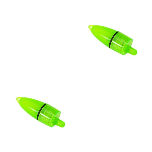 Toystoory Paquete de 10, alarma de mordedura de pesca, indicador luminoso, luz nocturna práctica, Clip verde, Sensor de movimiento de alerta Tipo 2 2Conjunto