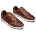 thumbnail image 4 of Zapatillas Jousen AMY904 Casual Leather Business para hombre, rojo y marrón, 4 of 6