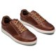 thumbnail image 3 of Zapatillas Jousen AMY904 casuales de cuero para hombre de negocios, rojo y marrón, 3 of 4