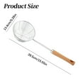 thumbnail image 3 of 1PC Strainer Spider Skimmers For Kitchen Cooking,14cm/5.28Inch Spider Strainer Skimmer Ladle for Cooking and Frying, Cooking Utensils Frying Spoon with Wooden Handle, Wire Slotted Spoon for Kitchen, 3 of 4