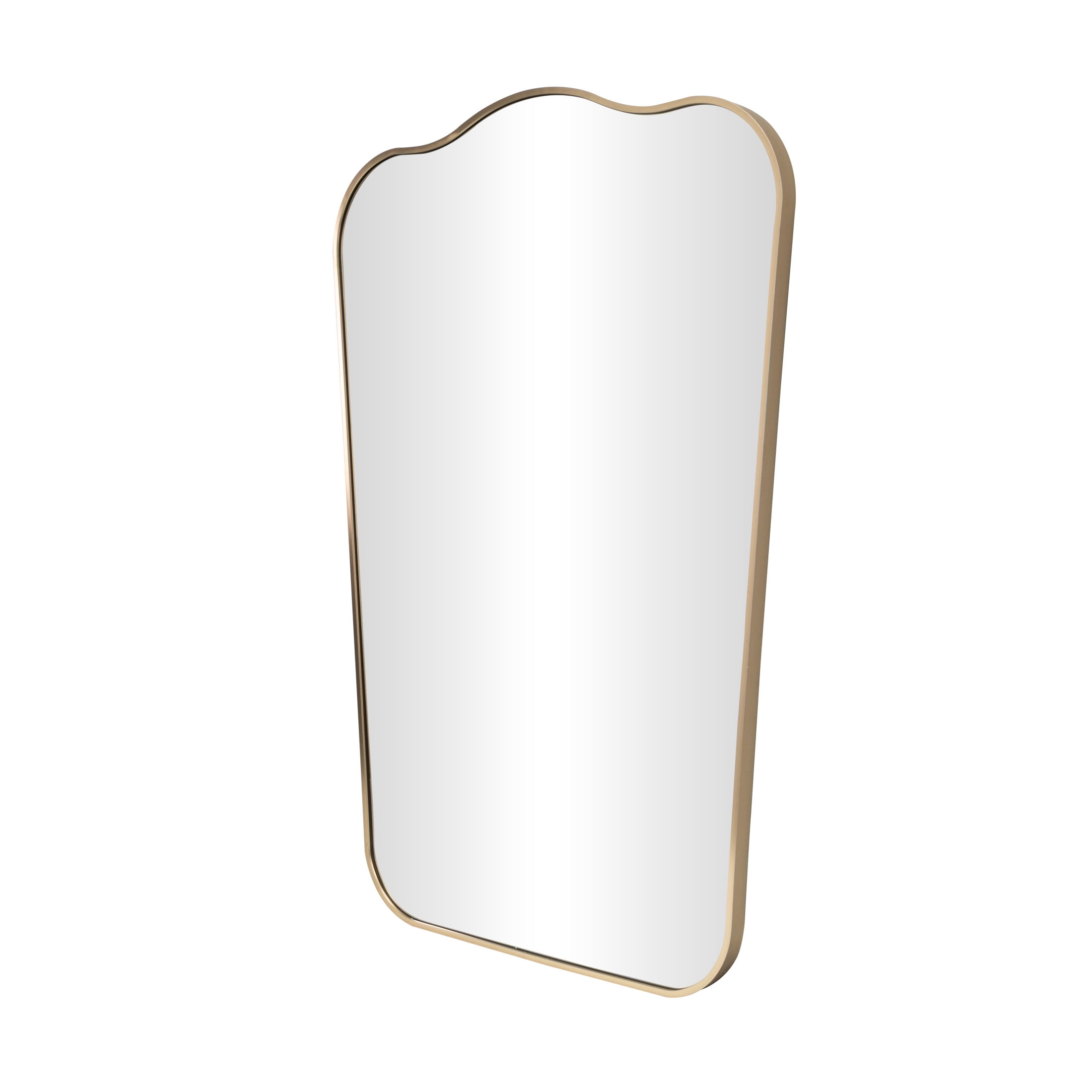 DecMode 24" x 36" Gold Wall Mirror with Thin Frame