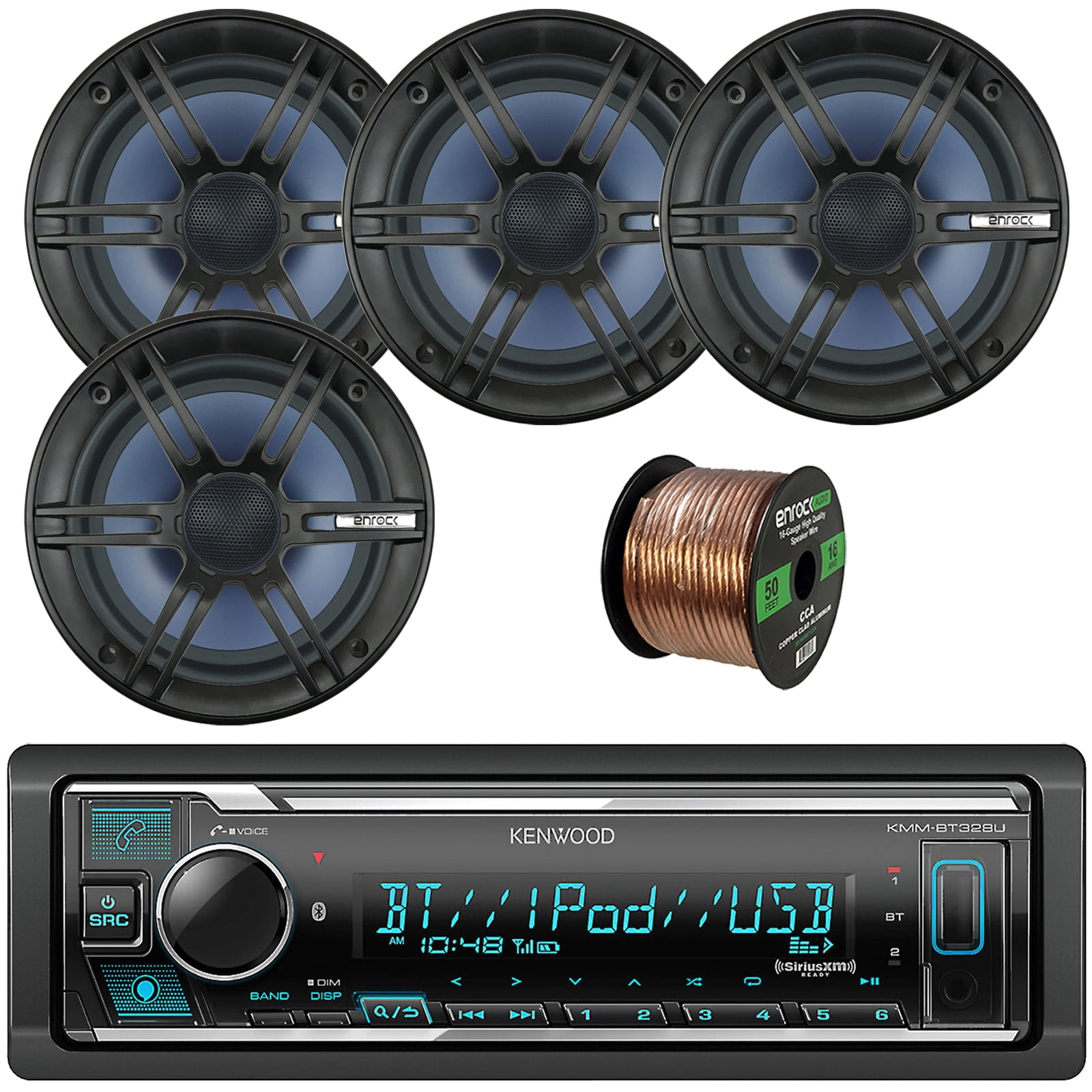 Kenwood Single DIN Bluetooth SiriusXM Ready Digital Media Car Stereo