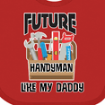 thumbnail image 4 of Inktastic Future Handyman Like Daddy Boys Baby Bib, 4 of 4