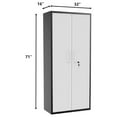 Metal Storage Locker for Home Office, 71" Garage Storage