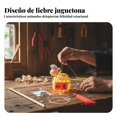 thumbnail image 2 of Abbraccia Linterna de bambú, luz redonda colgante hecha a mano, patrón de liebre, bendición festiva, decoración vintage, 2 of 6