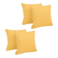 thumbnail image 2 of Double-corded Solid Outdoor Spun Polyester Throw Pillows with Inserts (Set of 4), Lemon, 2 of 2