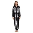 thumbnail image 2 of Hotiary Halloween Matching Family Jumpsuit Hooded Skeleton Zip Up Jumpsuit Holiday Halloween Party Outfits For Adults/Kids, 2 of 8