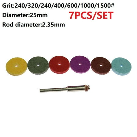 

6pcs Grinding Wheel Nylon Fibre Abrasive Point T-shaped Polishing Rotay tools