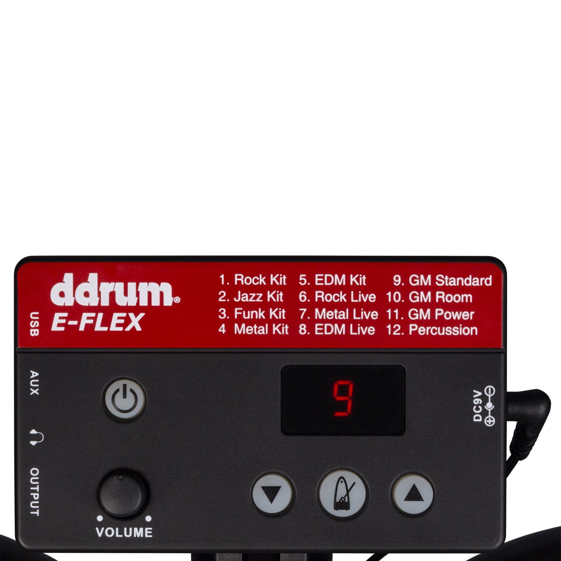 ddrum E-Flex Complete Electronic Set with Mesh Drum Heads Black DD EFLEX 