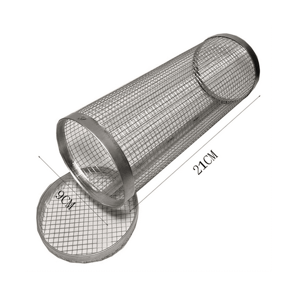 Round Barbecue Cooking Grills Grate,Rolling Grills Basket,Portable Outdoor Camping BBQ Rack Barbeque Cooking Accessories