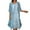 Blue, variant on Odeerbi Dresses for Women 2025 Maxi Dress Boho Dress Half Sleeve Smock + Dress Two Piece Set Knee Length Beach Dress Purple