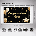 thumbnail image 6 of LUUFILx Graduation Party Decorations Graduation Banner with Balloons Roll Confetti Celebration Backdrop Congrats Grad Event Photo Booth Background, 6 of 8