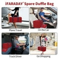thumbnail image 4 of IFARADAY 22" Foldable Travel Duffel Bag, Red, 4 of 7