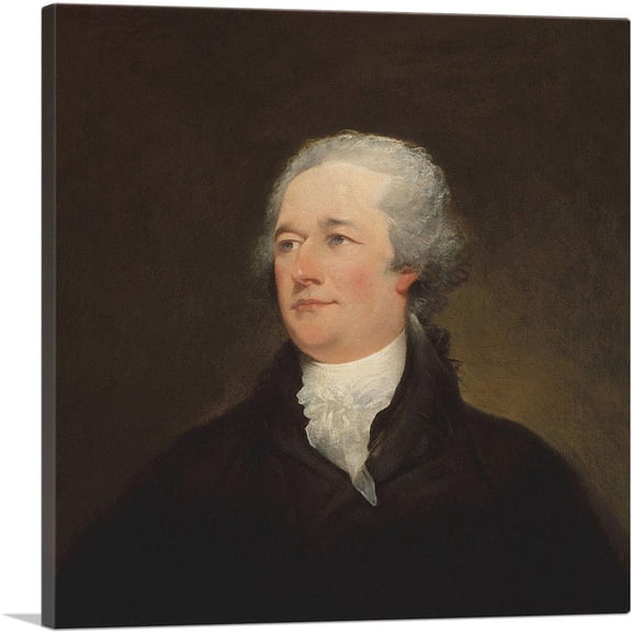 ARTCANVAS Alexander Hamilton 1804 Canvas Art Print by John Trumbull - Size: 26" x 26" (1.50" Deep)