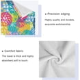 thumbnail image 3 of Coolnut 3 PCS Towel Summer Color Cotton Bath Towel Set (1 Bath Towel, 1 Hand Towel, 1 Washcloth) for Bathroom, Super Soft and Quick Dry Towels, 3 of 6