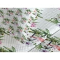 thumbnail image 4 of Ambesonne Palm Tree Quilted Bedspread Set 3 Pcs, Flamingo Hibiscus Art, King Size, Multicolor, 4 of 5