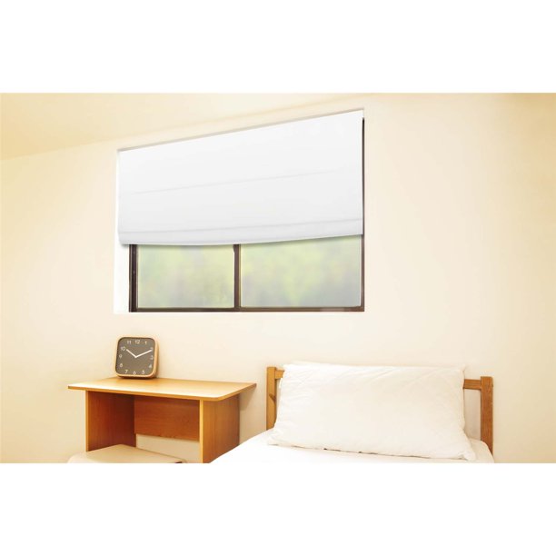 Cordless Roman Shades, MotorizedRemote, Thermal Insulated Blackout