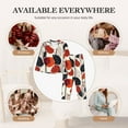 thumbnail image 7 of Pofeuu Modern Abstract Leaf Pattern Print Womens Pajamas Set Long Sleeve Sleepwear Button Down Nightwear Soft Pj Lounge Sets Button Down Pajamas Women-Small, 7 of 7