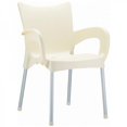 thumbnail image 1 of Fauteuil de Salle à Manger Romeo en Résine Beige - Lot de 4, 1 of 1