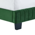thumbnail image 3 of Celine Channel Tufted Performance Velvet King Bed Emerald, 3 of 7