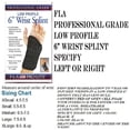 thumbnail image 3 of Florida Orthopedics Prolite Low Profile Wrist Splint, Black, Small, Right, 3 of 4