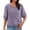 A1 Purple, variant on Cotton Linen Embroidered Top for Women Peasant Blouses Boho Tops Skin-Friendly Loungewear Beach Tops Flowy Shirts Scoop Neck Vacation Shirts Summer Workout Tops Travel Top Khaki L