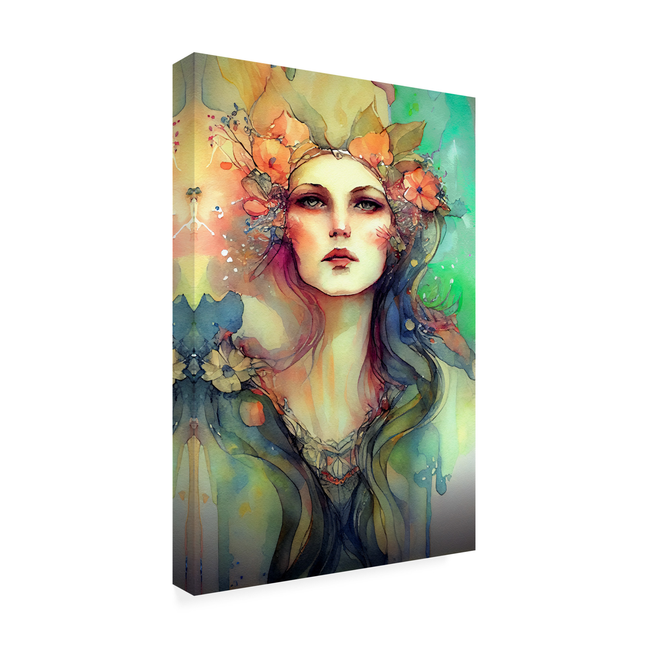Canvas Wall Art - Sasha 'Woman V' Wall Art for Living Room, Bedroom, or Office Décor by Trademark Fine Art - 22 x 32 Inches
