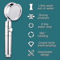 thumbnail image 4 of Shower Head Water Saving Flow 360 Degrees Rotating With Small Fan Bathroom Accessories, 4 of 5