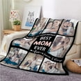 thumbnail image 6 of AISENIN Mothers Day Custom Gifts Personalized Blanket with Photo Picture Collage Text Unique Gift Throw Blankets for Mother Daughter Gift Ideas Best Mother Ever Gift, 6 of 6
