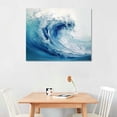 thumbnail image 2 of PRATYUS Print On Canvas Fall Decor Wavy Canvas Wall Art Picture 20x16in for Living Room Bedroom 20x16in, 2 of 3