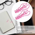 thumbnail image 3 of Yazoeia 100pcs Bulb Shape Paper Clips Cute Mini Paper Clips for Scrapbooking Lightweight and Portable Metal Bookmarks for Office School Document Classification (Red) CJC912-66377, 3 of 9