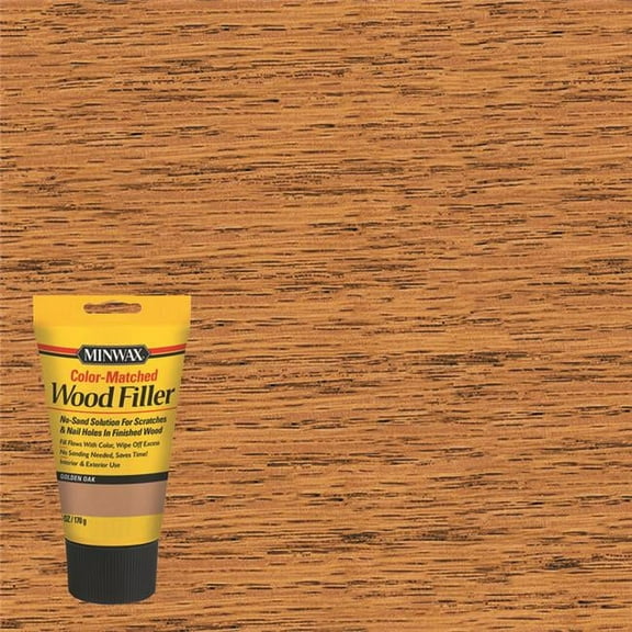 Minwax Golden Oak, Color-Matched Wood Filler, 6 oz, 1pc