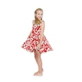 thumbnail image 2 of Girl Hawaiian Vintage Fit and Flare Dress in Flamingo in Love, 2 of 3