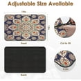 thumbnail image 2 of Coffee Mat for Countertops, Flower Vintage Blue Mandala Turkish Dish Drying Mat 2 Pcs for Kitchen Coffee Bar Accessories, Fit Under Coffee Maker Espresso Machine Dish Rack Hide Stain Rubber 12x19in, 2 of 6