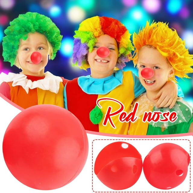 pstuiky 1x Nariz de payaso de plástico de espuma para disfraz de circo o carnaval de Halloween