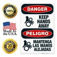 thumbnail image 7 of Keep Hands Away Bilingual Sign, OSHA Danger Sign, 24x36 Corrugated Plastic, 7 of 7