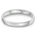 thumbnail image 1 of Ioka - 14k Solid White Gold 3mm Plain Standard Classic Fit Traditional Wedding Band Ring - size 9, 1 of 5