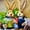 B, variant on 13.77IN Easter Straw Rabbit Decoration, 2PCS Handmade Woven Rabbit Home Decor Items, Easter Country Retro-Style Gift, Easter Bunny Decorations Straw Woven Figurines, F