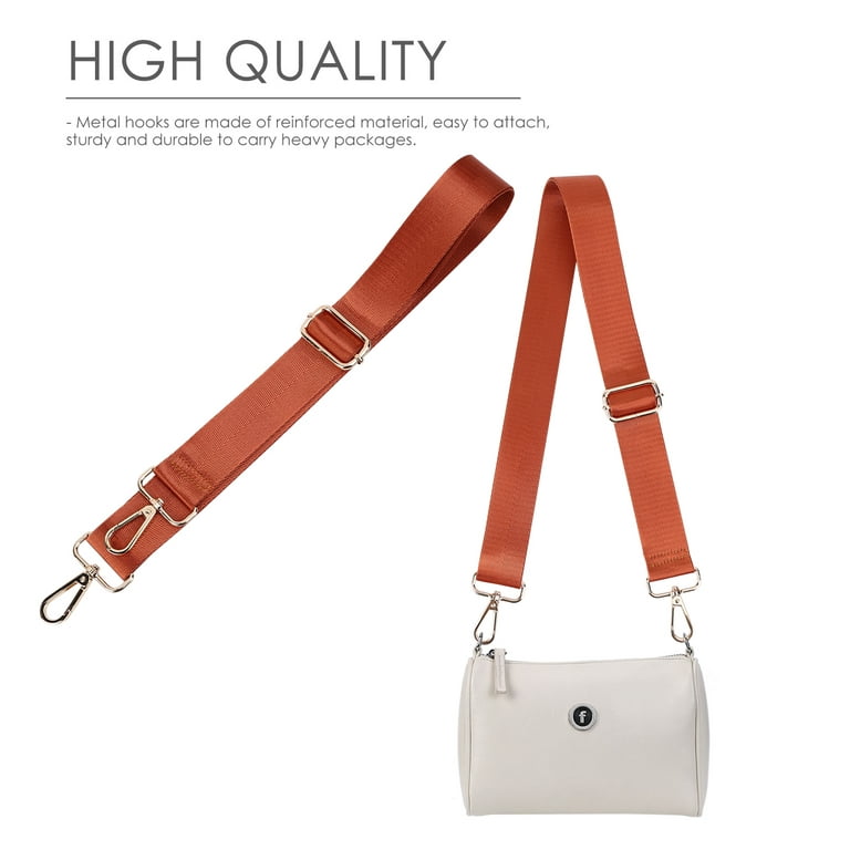 LoyGkgas New Wide Shoulder Strap 2 Pack Purse Bag Strap with Metal Swivel  Hooks (Gold) 