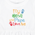 thumbnail image 4 of Inktastic My Oma and Papa Love Me Girls Baby Dress, 4 of 5